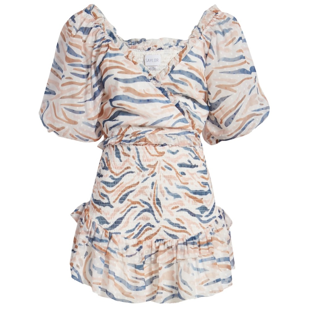 NWT Saylor Teryn Print Two Piece Minidress (Crop Top and Skirt Set)